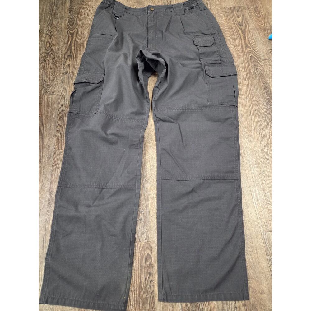 5.11 Tactical Mens Cargo Pants Dark Gray Ripstop Workwear 34x33 (Tag Says 36x34)